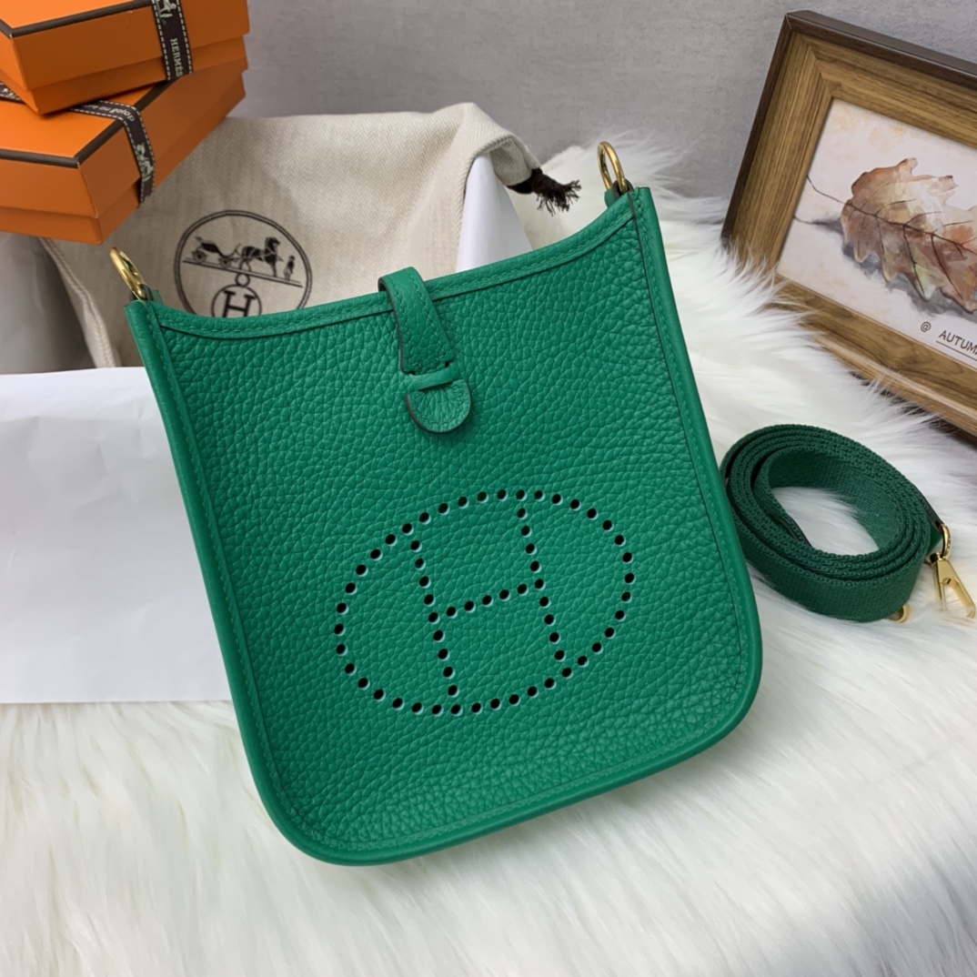 에르메스 미니 에블린16 베르자드 금장 끌레망스 가죽